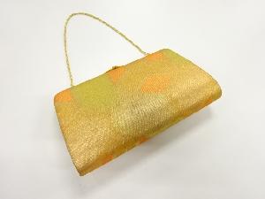 リサイクル　亀甲模様織出し和装バッグ